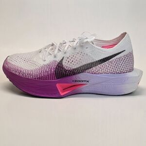 New Nike ZoomX VaporFly Next% 3 White Vivid Purple Women’s Size 12 & 8.5